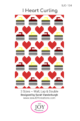 I Heart Curling quilt pattern cover