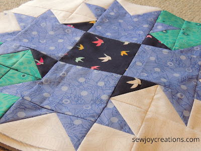 angle view Block D Dazzle Quilt