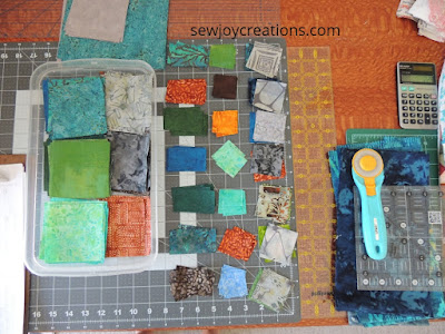 prepping fabric for small blocks