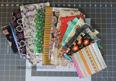 fabric rejects liberated churn dash quilt