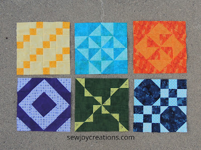 6 monthly color challenge blocks patterns by jen