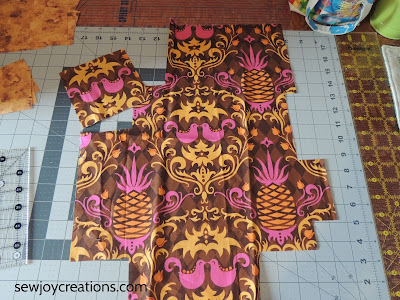 rust fabric monthly color challenge patterns by jen