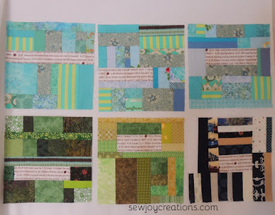 slab blocks scrap piecing modern patchwork