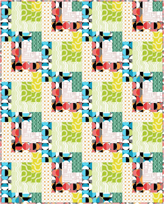 Dropping In quilt pattern Good Vibes fabrics