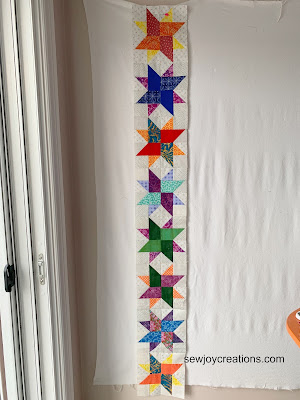 scrappy star border pieced patchwork scraps