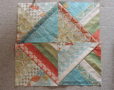 rainbow jelly roll qal blocks