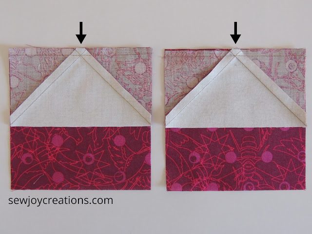 fudging a seam allowance Dazzle Quilt Sew Joy Creations