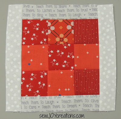 bordered 6 inch nine patch block