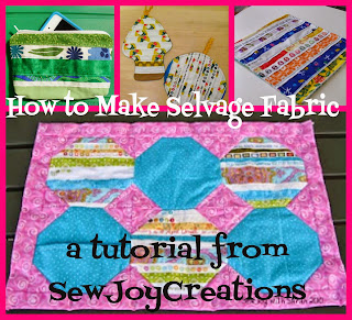 make fabric out of selvages to use in your quilting projects with this tutorial