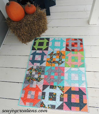 churn dash baby quilt bright color quilt