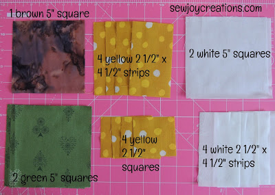 sunflower block fabric requirements