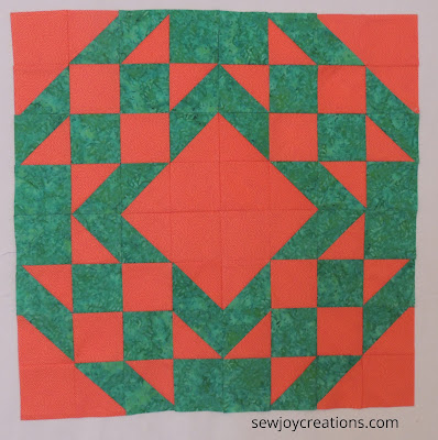 turnabout patchwork diamond star variation blocks rotated