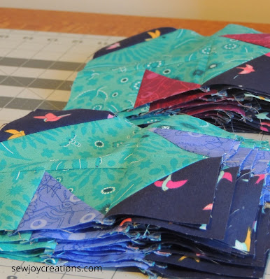Dazzle quilt Sew Joy Creations corner units