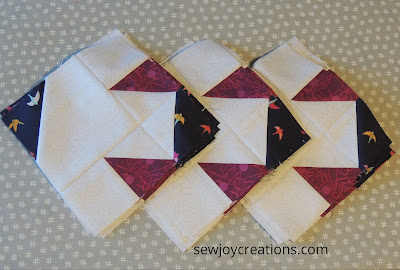 corner units Dazzle Quilt Sew Joy Creations