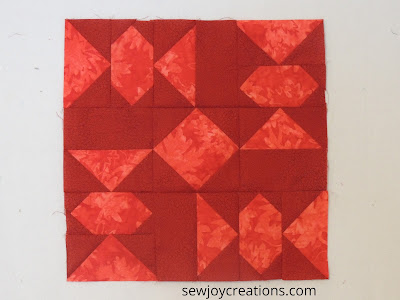 2020 Monthly Color Challenge quilt top